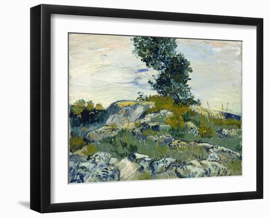 The Rocks, 1888-Vincent van Gogh-Framed Premium Giclee Print