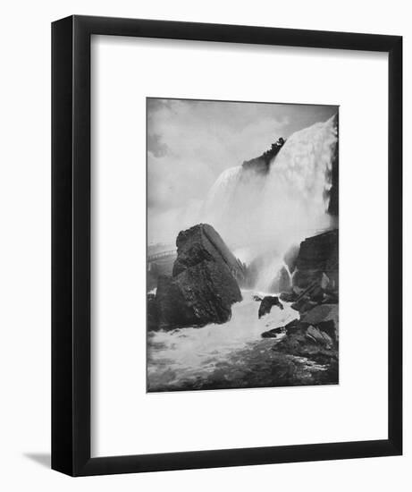 'The Rocks Beneath the American Fall', 19th century-Unknown-Framed Photographic Print