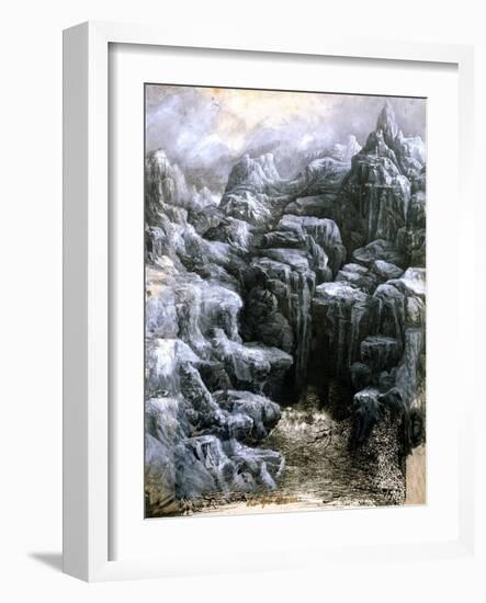 The Rocks, C1842-1885-Rodolphe Bresdin-Framed Giclee Print