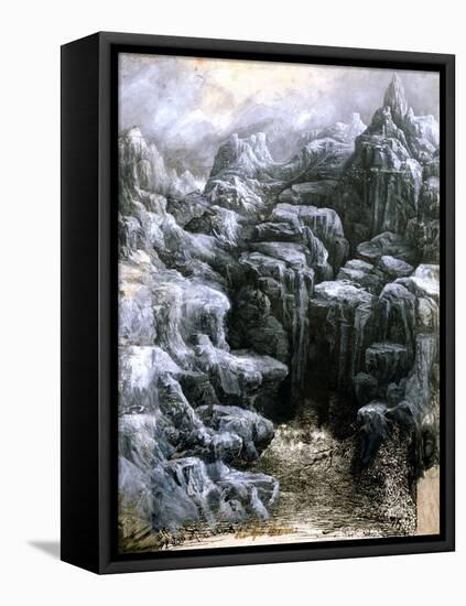 The Rocks, C1842-1885-Rodolphe Bresdin-Framed Premier Image Canvas
