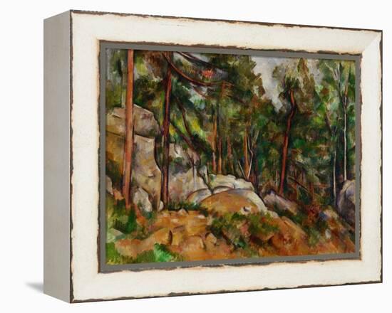 The Rocks in the Park of the Chateau Noir, 1898-1899-Paul Cézanne-Framed Premier Image Canvas