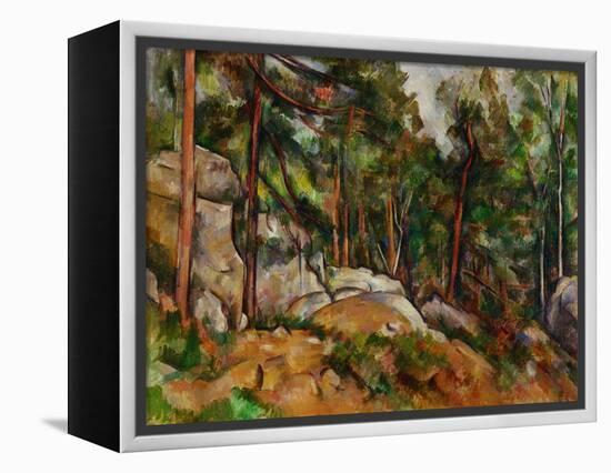 The Rocks in the Park of the Chateau Noir, 1898-1899-Paul Cézanne-Framed Premier Image Canvas