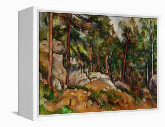 The Rocks in the Park of the Chateau Noir, 1898-1899-Paul Cézanne-Framed Premier Image Canvas