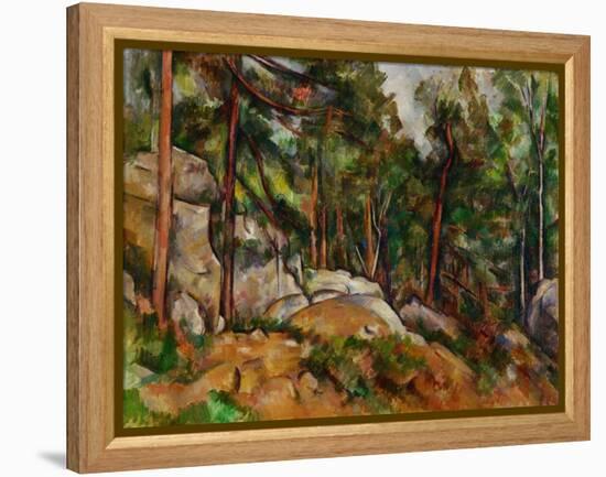 The Rocks in the Park of the Chateau Noir, 1898-1899-Paul Cézanne-Framed Premier Image Canvas