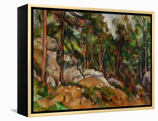 The Rocks in the Park of the Chateau Noir, 1898-1899-Paul Cézanne-Framed Premier Image Canvas