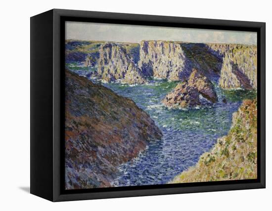 The Rocks of Belle Ile, 1886-Claude Monet-Framed Premier Image Canvas