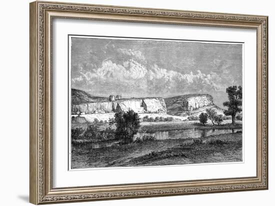 The Rocks of Inkerman, Crimea, Ukraine, 19th Century-Charles Barbant-Framed Giclee Print