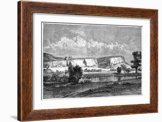 The Rocks of Inkerman, Crimea, Ukraine, 19th Century-Charles Barbant-Framed Giclee Print