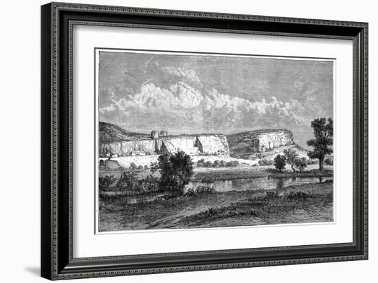 The Rocks of Inkerman, Crimea, Ukraine, 19th Century-Charles Barbant-Framed Giclee Print