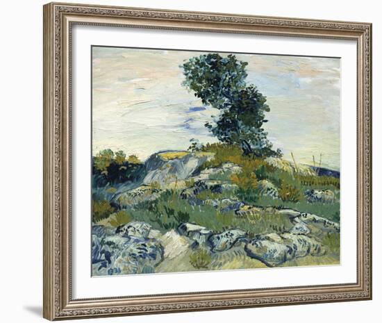 The Rocks-Vincent Van Gogh-Framed Giclee Print