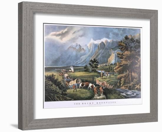 The Rocky Mountains, C1834-C1876-Frances Flora Bond Palmer-Framed Giclee Print