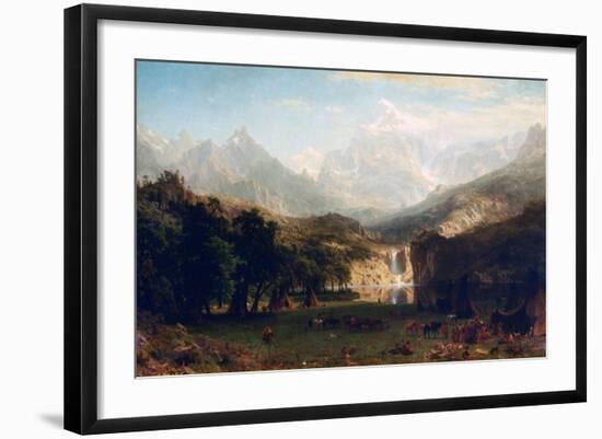 The Rocky Mountains, Lander's Peak, 1863-Albert Bierstadt-Framed Giclee Print