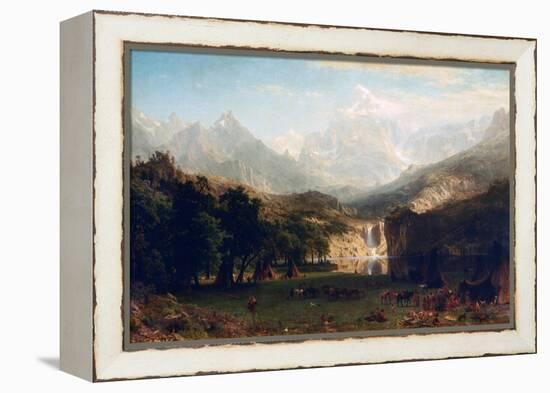 The Rocky Mountains, Lander's Peak, 1863-Albert Bierstadt-Framed Premier Image Canvas