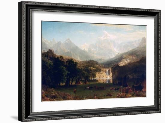 The Rocky Mountains, Lander's Peak, 1863-Albert Bierstadt-Framed Giclee Print