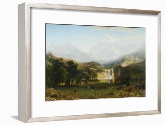 The Rocky Mountains, Lander's Peak-Albert Bierstadt-Framed Giclee Print