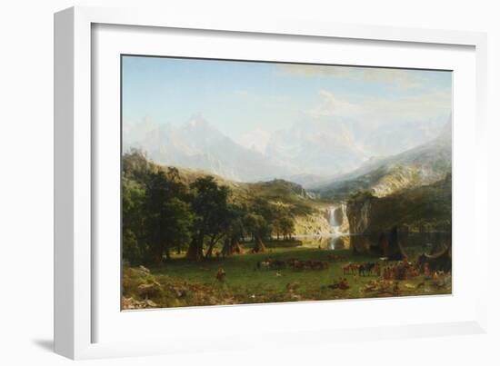 The Rocky Mountains, Lander's Peak-Albert Bierstadt-Framed Giclee Print