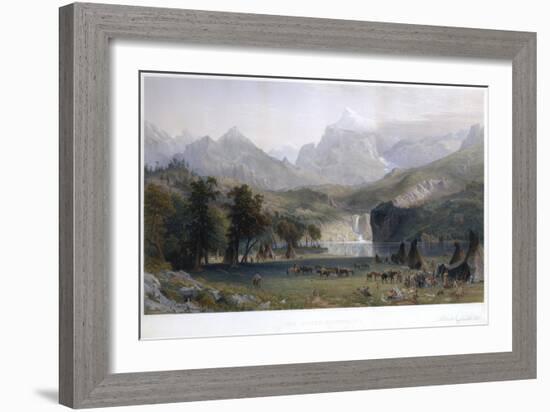 The Rocky Mountains, Lander's Peak-Albert Bierstadt-Framed Giclee Print