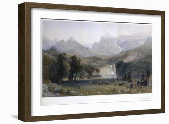 The Rocky Mountains, Lander's Peak-Albert Bierstadt-Framed Giclee Print