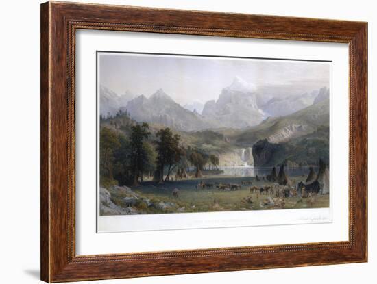 The Rocky Mountains, Lander's Peak-Albert Bierstadt-Framed Giclee Print