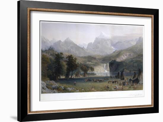 The Rocky Mountains, Lander's Peak-Albert Bierstadt-Framed Giclee Print