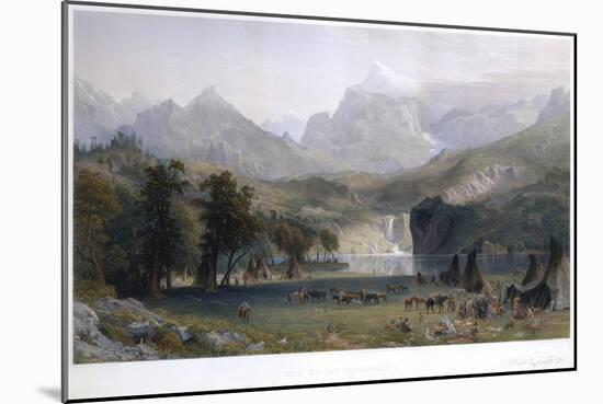 The Rocky Mountains, Lander's Peak-Albert Bierstadt-Mounted Giclee Print