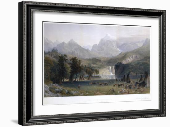 The Rocky Mountains, Lander's Peak-Albert Bierstadt-Framed Giclee Print