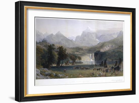 The Rocky Mountains, Lander's Peak-Albert Bierstadt-Framed Giclee Print