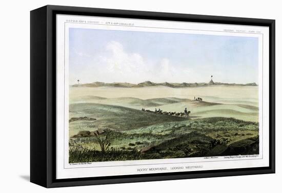 The Rocky Mountains, Looking Westward, USA, 1856-John Mix Stanley-Framed Premier Image Canvas