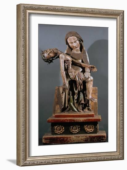 The Roettgen-Pieta, About 1300-German School-Framed Giclee Print