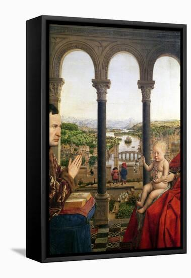 The Rolin Madonna, Detail of the View Between the Columns, circa 1435-Jan van Eyck-Framed Premier Image Canvas