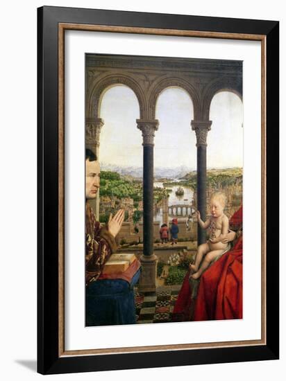 The Rolin Madonna, Detail of the View Between the Columns, circa 1435-Jan van Eyck-Framed Giclee Print