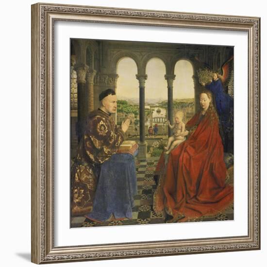 The Rolin Madonna (La Vierge Au Chancelier Rolin), C. 1435-Jan van Eyck-Framed Giclee Print