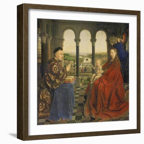 The Rolin Madonna (La Vierge Au Chancelier Rolin), C. 1435-Jan van Eyck-Framed Giclee Print