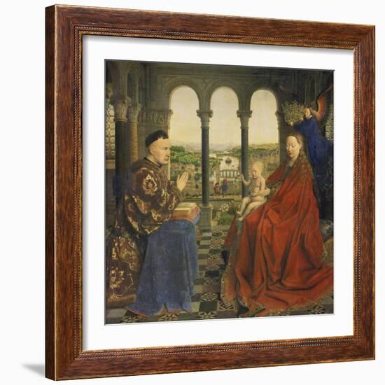 The Rolin Madonna (La Vierge Au Chancelier Rolin), C. 1435-Jan van Eyck-Framed Giclee Print