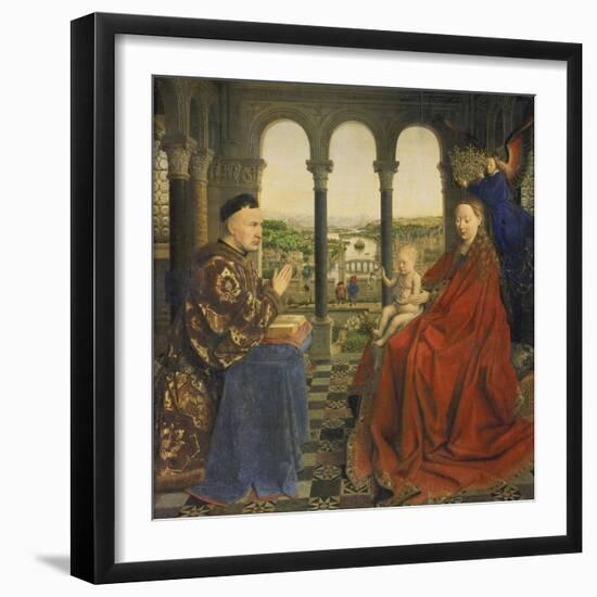 The Rolin Madonna (La Vierge Au Chancelier Rolin), C. 1435-Jan van Eyck-Framed Giclee Print