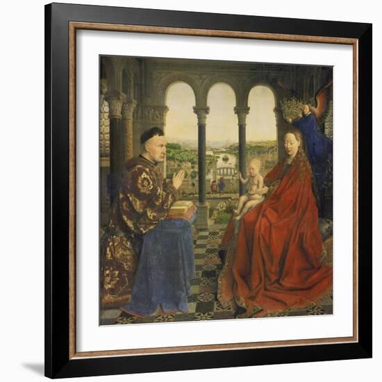 The Rolin Madonna (La Vierge Au Chancelier Rolin), C. 1435-Jan van Eyck-Framed Giclee Print