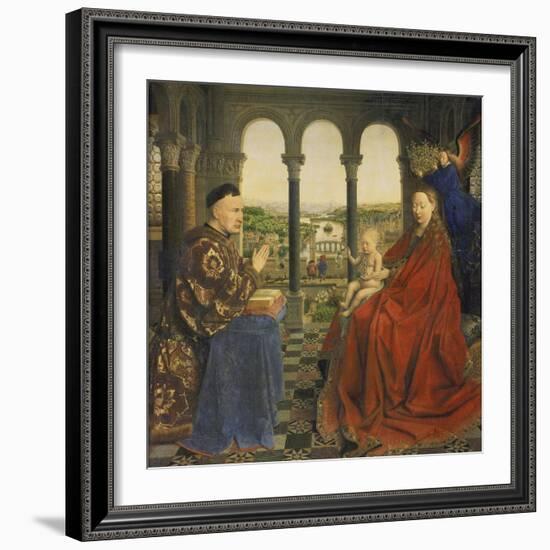 The Rolin Madonna (La Vierge Au Chancelier Rolin), C. 1435-Jan van Eyck-Framed Giclee Print