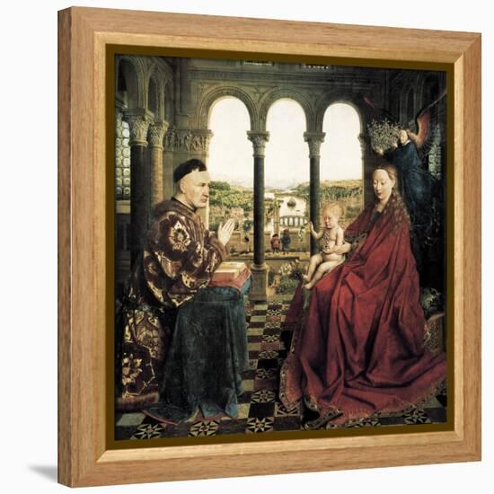 The Rolin Madonna-Jan van Eyck-Framed Stretched Canvas