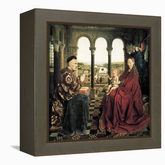 The Rolin Madonna-Jan van Eyck-Framed Stretched Canvas