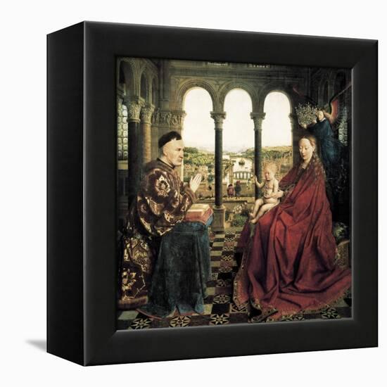 The Rolin Madonna-Jan van Eyck-Framed Stretched Canvas