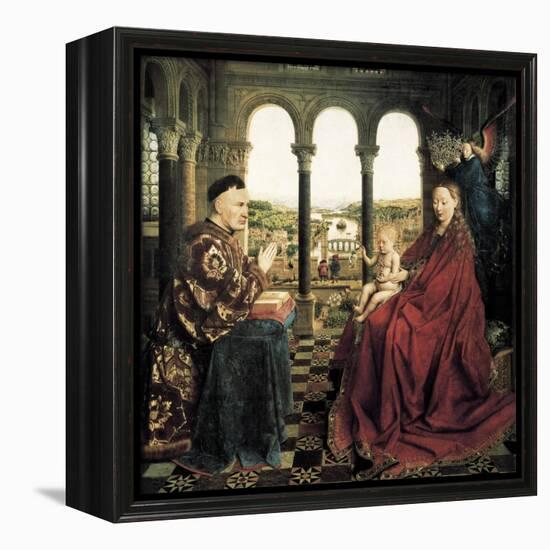 The Rolin Madonna-Jan van Eyck-Framed Stretched Canvas