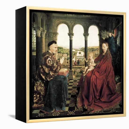 The Rolin Madonna-Jan van Eyck-Framed Stretched Canvas
