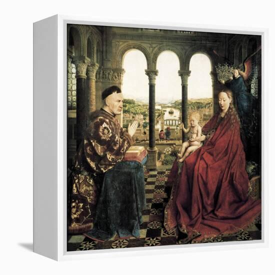 The Rolin Madonna-Jan van Eyck-Framed Stretched Canvas