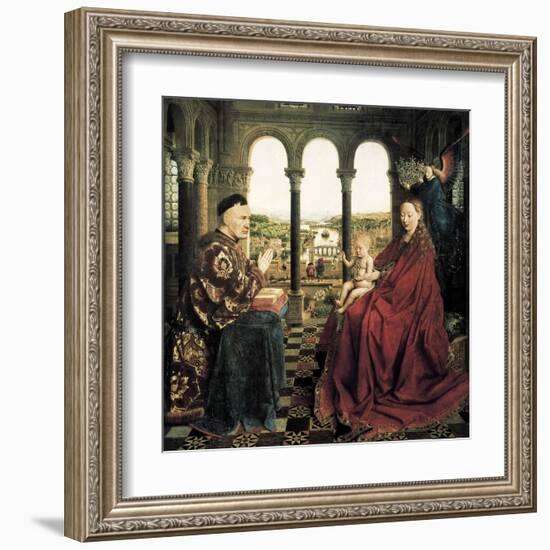 The Rolin Madonna-Jan van Eyck-Framed Art Print