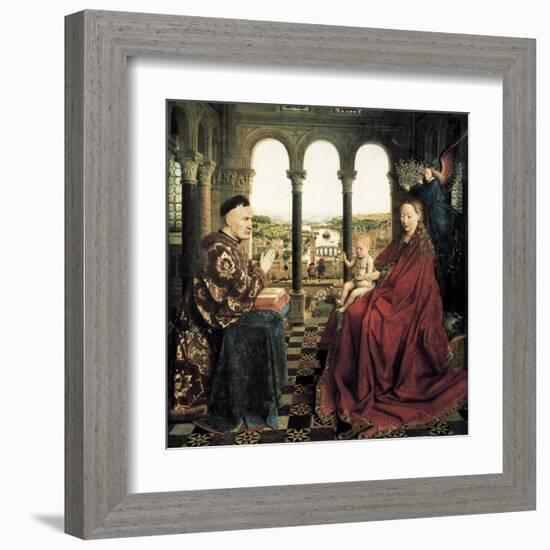 The Rolin Madonna-Jan van Eyck-Framed Art Print