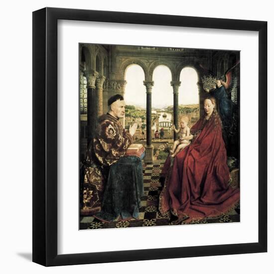 The Rolin Madonna-Jan van Eyck-Framed Art Print