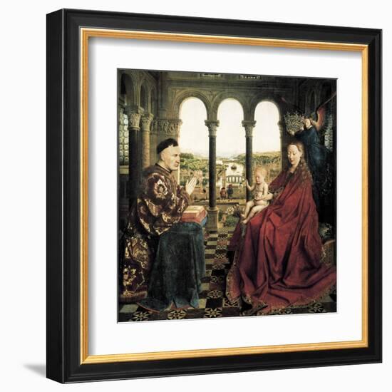 The Rolin Madonna-Jan van Eyck-Framed Art Print