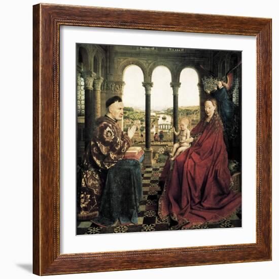 The Rolin Madonna-Jan van Eyck-Framed Art Print