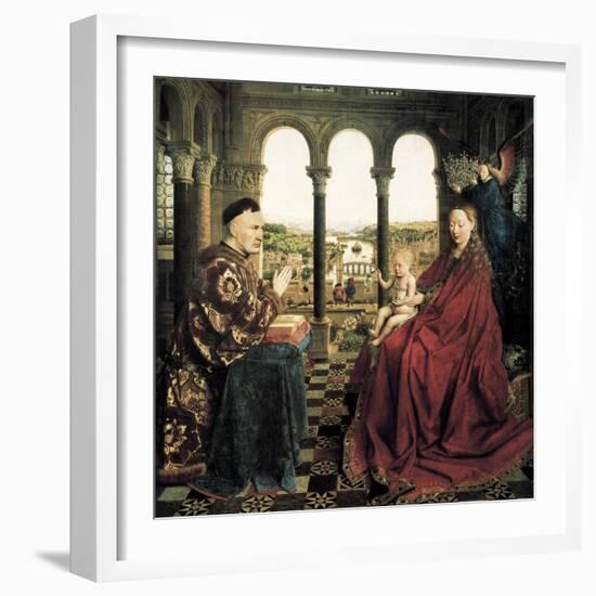 The Rolin Madonna-Jan van Eyck-Framed Art Print