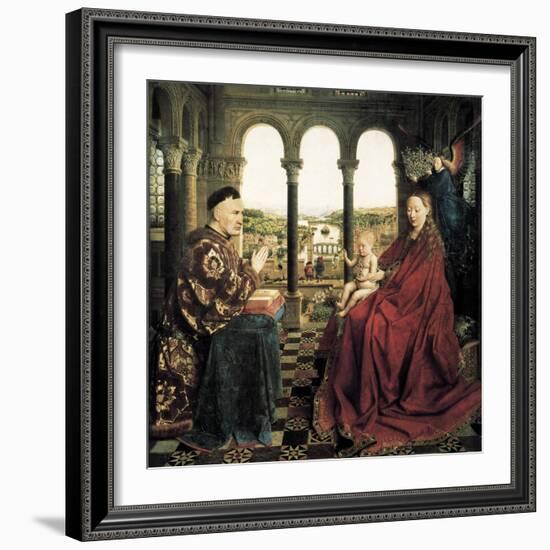 The Rolin Madonna-Jan van Eyck-Framed Art Print